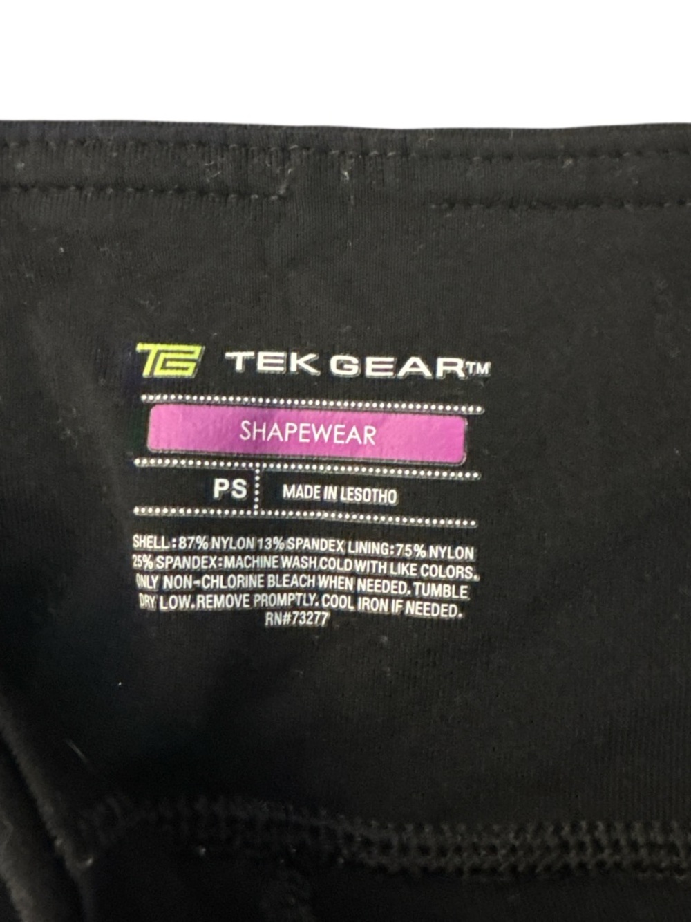 tek gear Black Shapewear Pants Soft Flared Workout Leggings - Size PS - Picture 3 of 3
